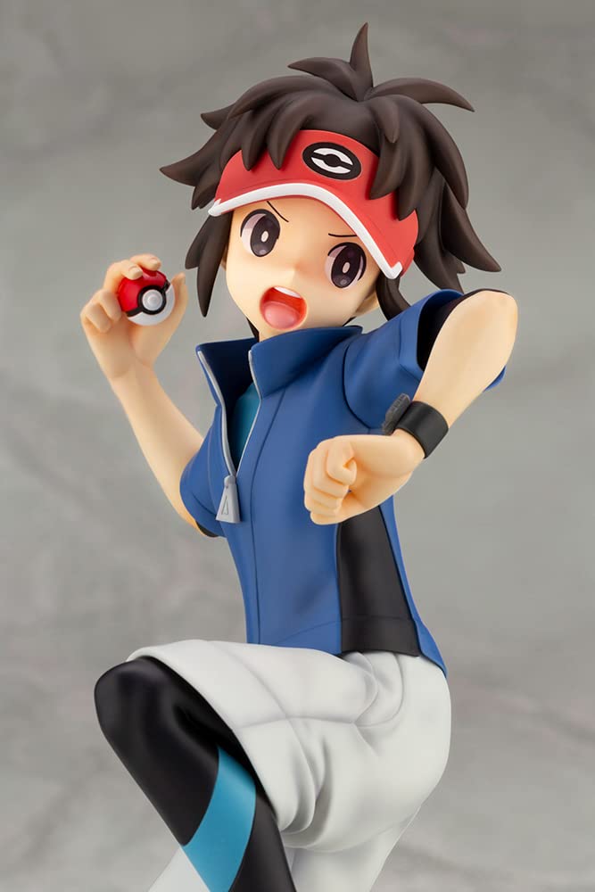 KOTOBUKIYA Artfx J Nate With Oshawott 1/8 Figure Pokemon- Japan Figure Store - #1 Bring To You The Best Japanese Goods