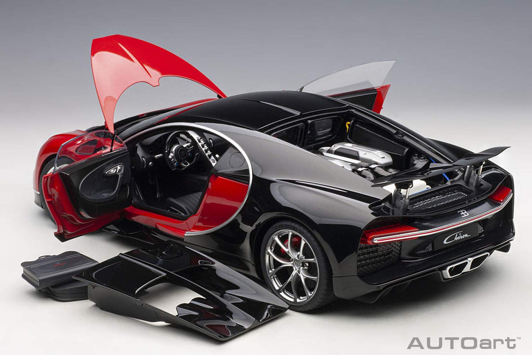 Autoart 1/12 Bugatti Chiron 2017 Red/Black 12113- Japan Figure Store - #1 Bring To You The Best Japanese Goods