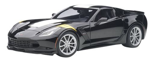 Autoart 1/18 Corvette C7 Gransport Black/White/Yellow- Japan Figure Store - #1 Bring To You The Best Japanese Goods