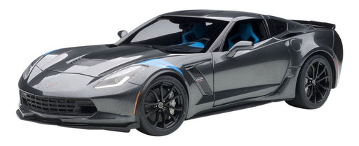 Autoart 1/18 Corvette C7 Gransport Gray/Black/Blue Hashmark- Japan Figure Store - #1 Bring To You The Best Japanese Goods