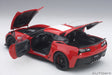 Autoart Chevrolet Corvette C7 Gransport 1/18 Red with White Stripe Black Hashmark- Japan Figure Store - #1 Bring To You The Best Japanese Goods