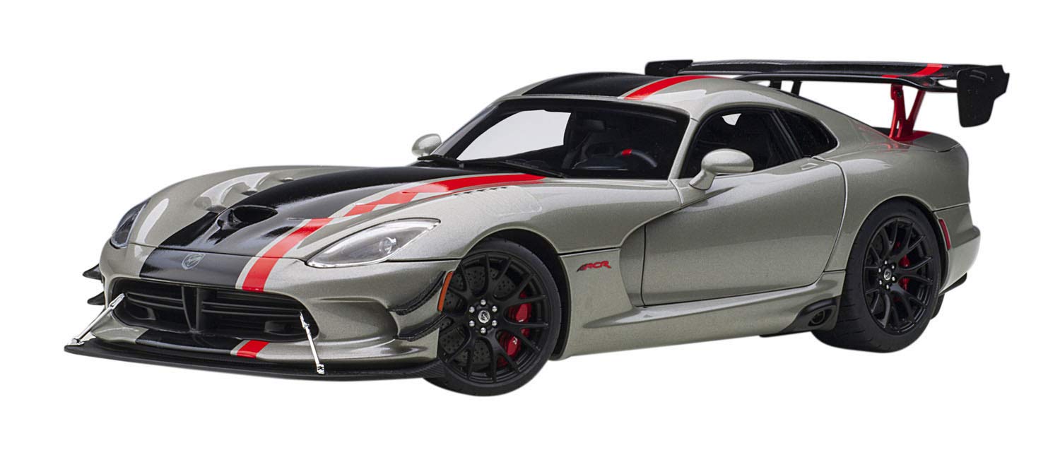 Autoart 1/18 Dodge Viper ACR Silver/Black 71733- Japan Figure Store - #1 Bring To You The Best Japanese Goods