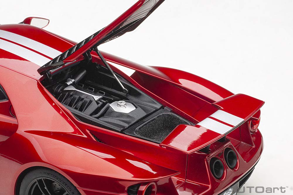 Autoart 1/18 Ford GT 2017 Red/Silver- Japan Figure Store - #1 Bring To You The Best Japanese Goods