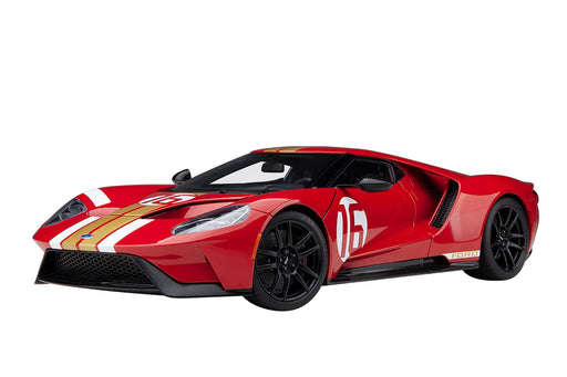 Autoart 1/18 Scale Ford GT Alan Mann Heritage Red/Gold Stripe Model Car- Japan Figure Store - #1 Bring To You The Best Japanese Goods