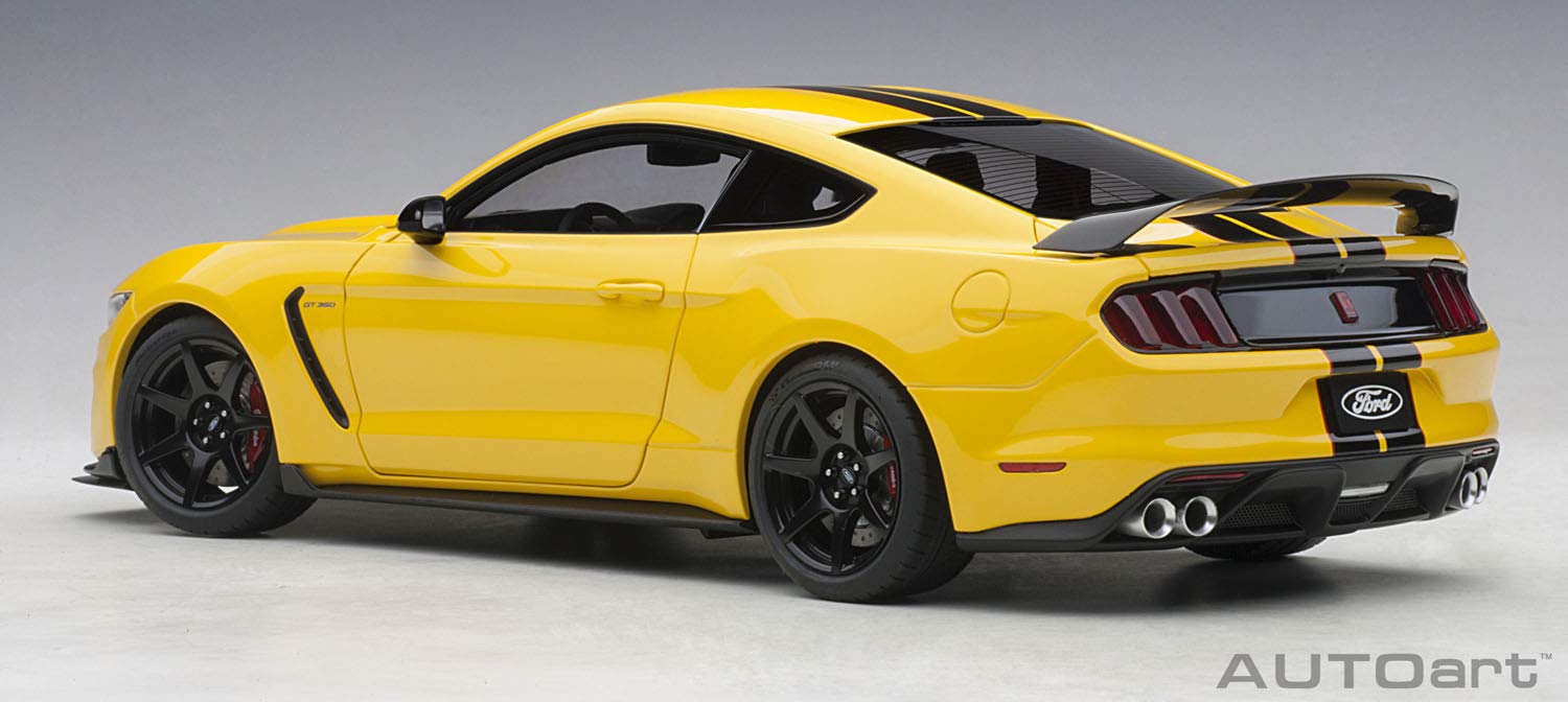 Autoart 1/18 Ford Shelby GT350R Yellow/Black- Japan Figure Store - #1 Bring To You The Best Japanese Goods
