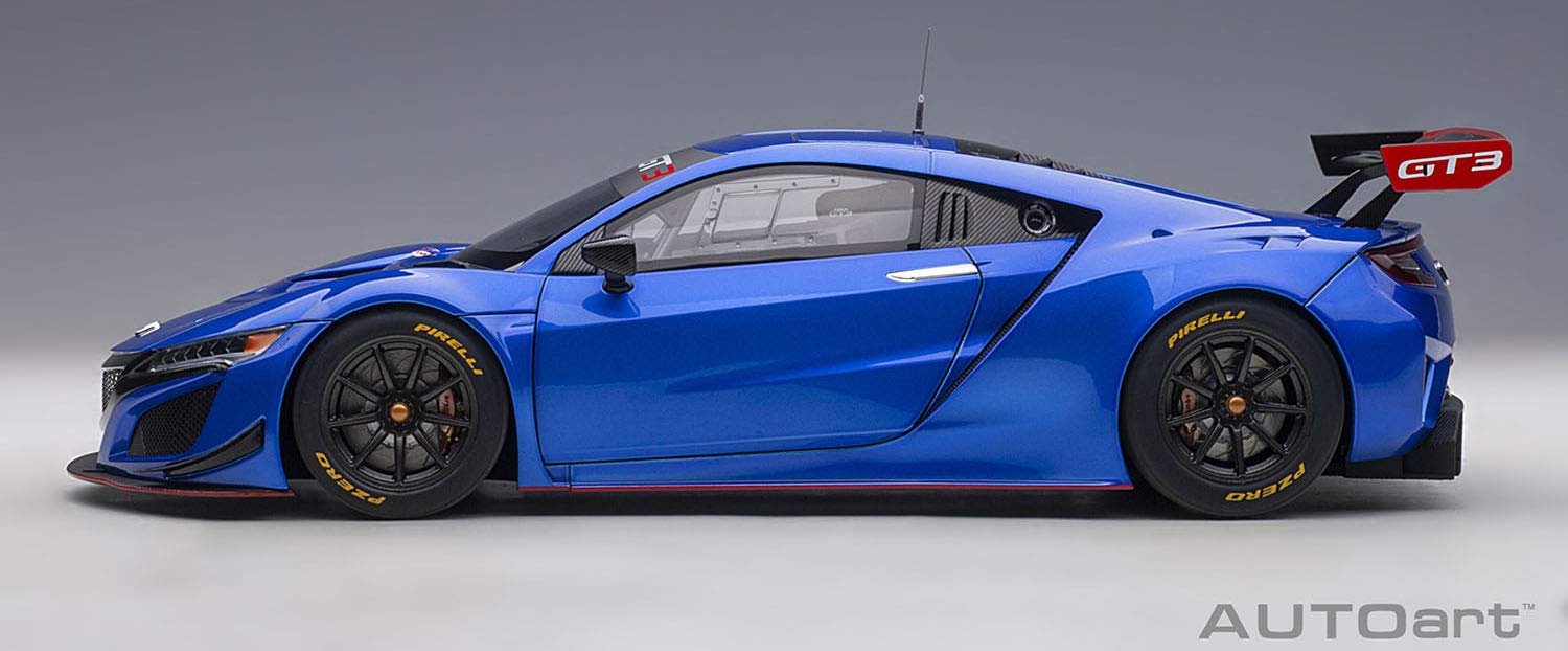 Autoart 1/18 Honda NSX GT3 2018 81896 Hyper Blue- Japan Figure Store - #1 Bring To You The Best Japanese Goods