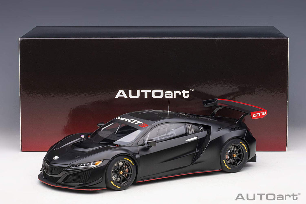 Autoart 1/18 Honda NSX GT3 2018 81899 Matte Black- Japan Figure Store - #1 Bring To You The Best Japanese Goods