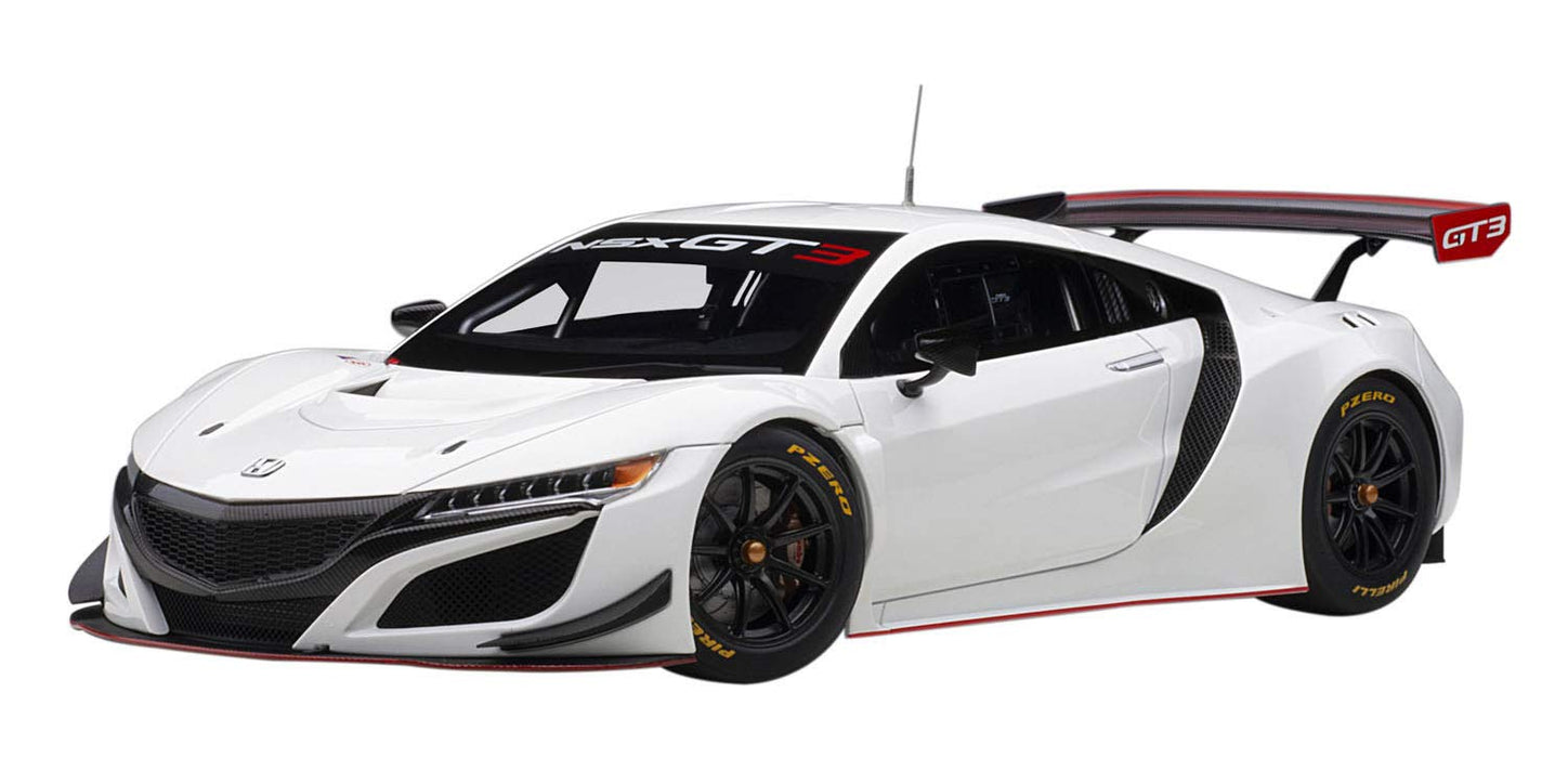 Autoart 1/18 Honda NSX GT3 White 81898- Japan Figure Store - #1 Bring To You The Best Japanese Goods