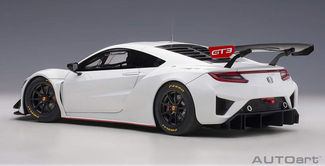 Autoart 1/18 Honda NSX GT3 White 81898- Japan Figure Store - #1 Bring To You The Best Japanese Goods