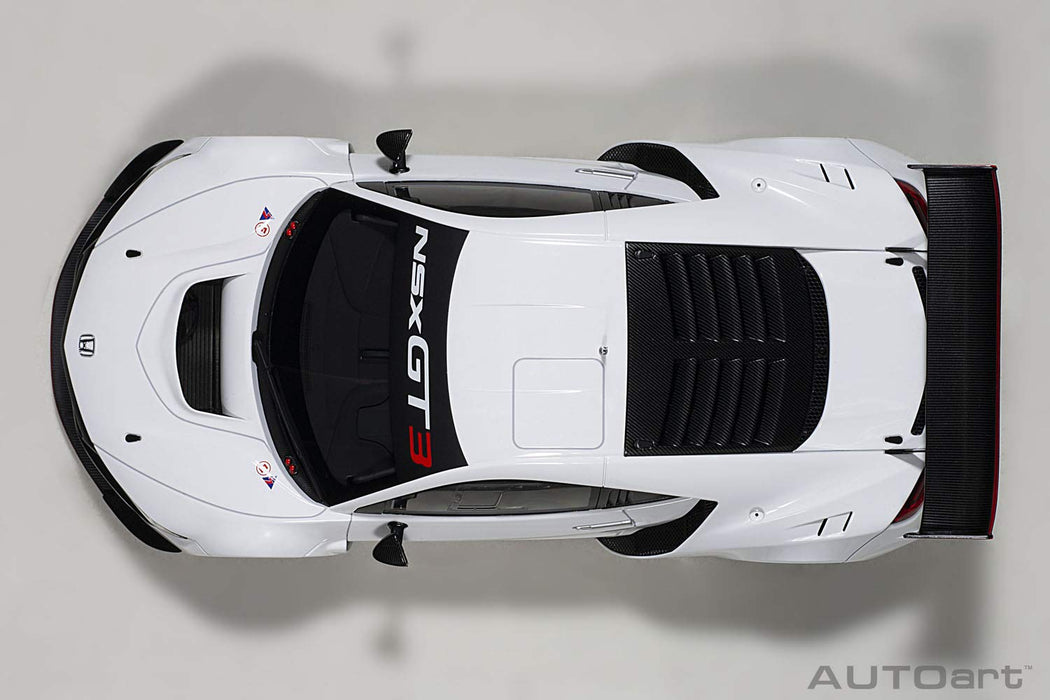 Autoart 1/18 Honda NSX GT3 White 81898- Japan Figure Store - #1 Bring To You The Best Japanese Goods