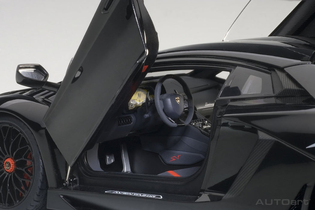 Autoart 1/18 Scale Lamborghini Aventador LP750-4 SV Model Car in Black- Japan Figure Store - #1 Bring To You The Best Japanese Goods