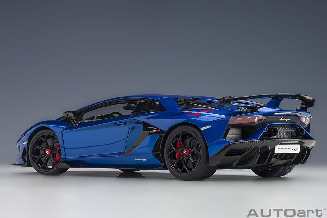 Autoart 1/18 Lamborghini Aventador SVJ 79174 Metallic Blue- Japan Figure Store - #1 Bring To You The Best Japanese Goods