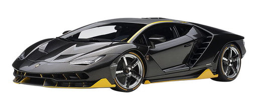 Autoart 1/18 Lamborghini Centenario Carbon Black/Yellow- Japan Figure Store - #1 Bring To You The Best Japanese Goods
