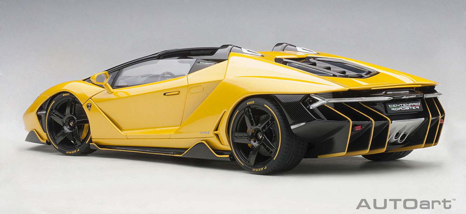 Autoart 1/18 Lamborghini Centenario Roadster Pearl Yellow- Japan Figure Store - #1 Bring To You The Best Japanese Goods