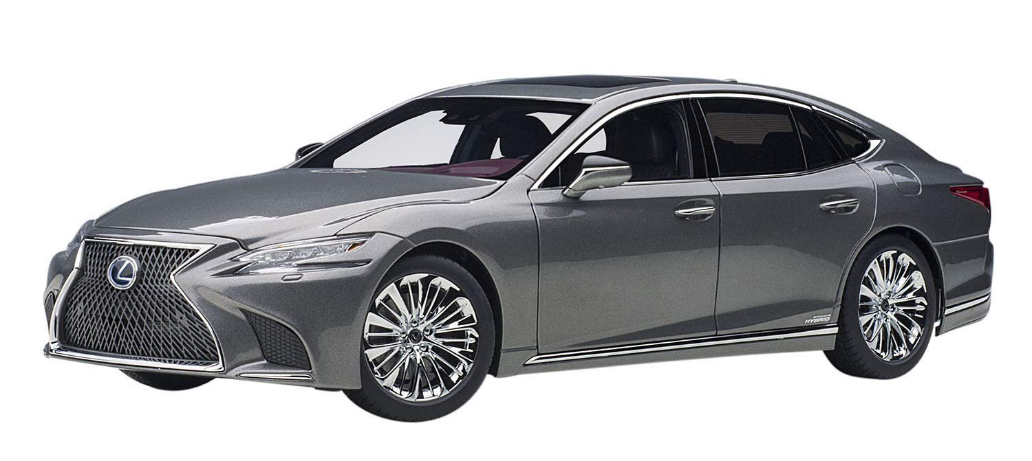 Autoart 1/18 Lexus LS500H Metallic Gray/Crimson-Black 78867- Japan Figure Store - #1 Bring To You The Best Japanese Goods