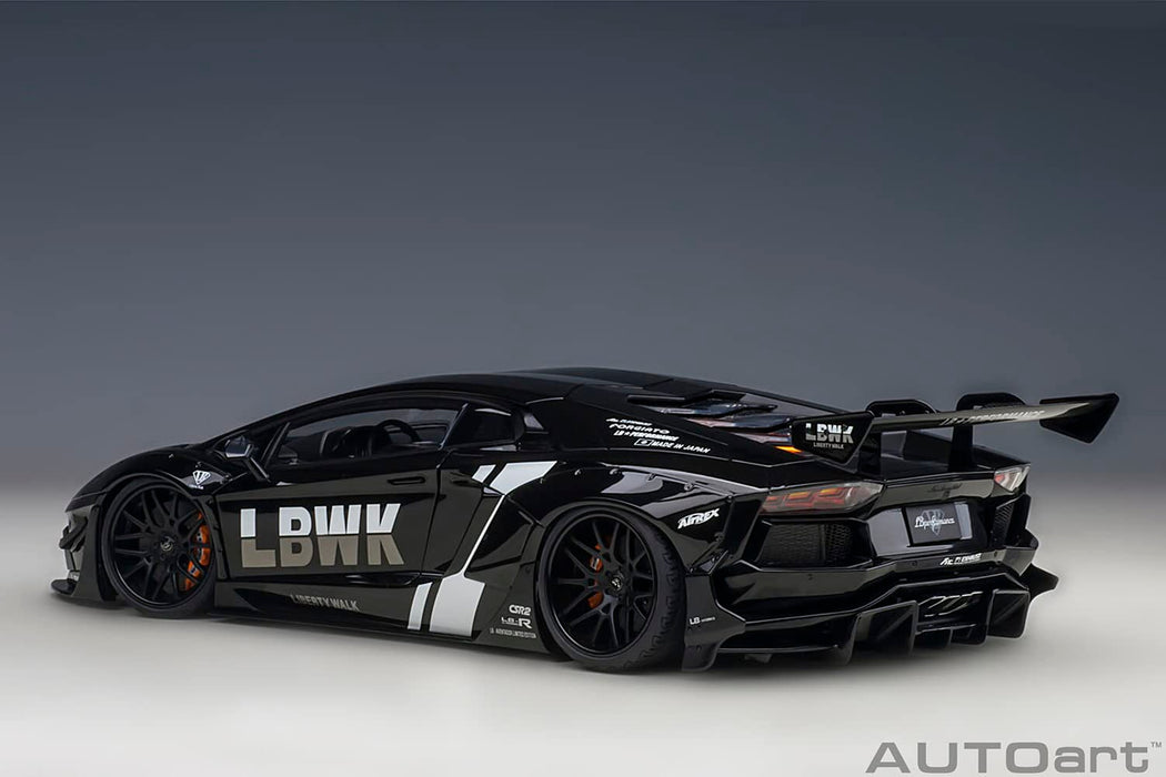 Autoart 1/18 Liberty Walk Lamborghini Aventador Black 79244- Japan Figure Store - #1 Bring To You The Best Japanese Goods