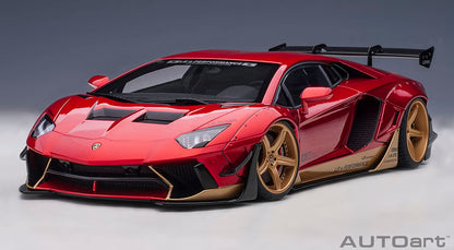 Autoart 1/18 Liberty Walk Lamborghini Aventador 79182 Hyper Red/Gold- Japan Figure Store - #1 Bring To You The Best Japanese Goods