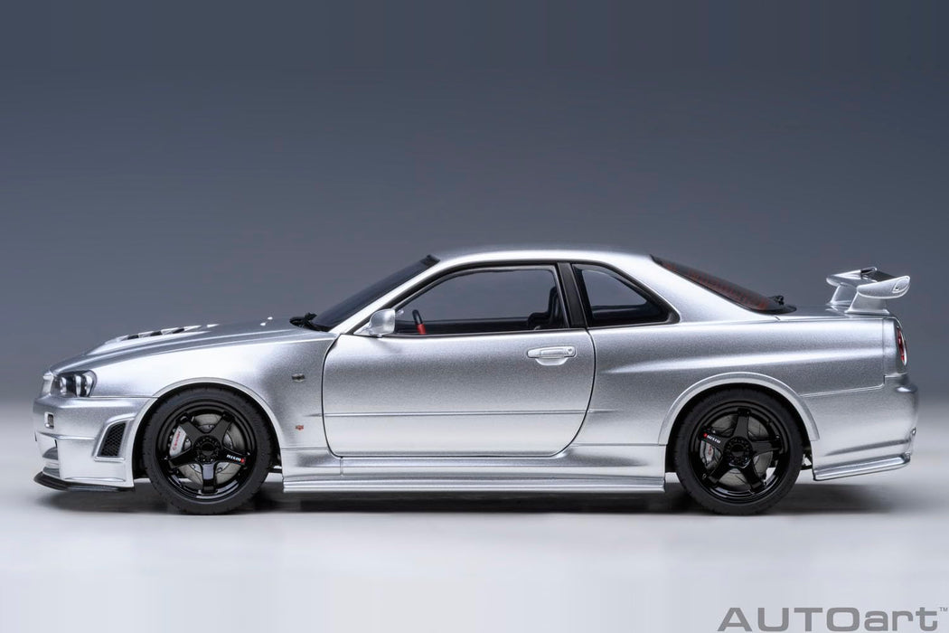 Autoart Nismo R34 GT-R Z-Tune 1/18 Scale Silver Finished Model Car- Japan Figure Store - #1 Bring To You The Best Japanese Goods