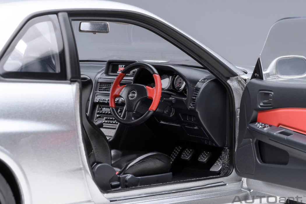 Autoart Nismo R34 GT-R Z-Tune 1/18 Scale Silver Finished Model Car- Japan Figure Store - #1 Bring To You The Best Japanese Goods