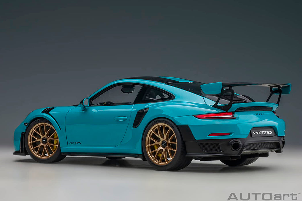 Autoart 1/18 Porsche 911 Gt2 Rs Weissach Pkg Blue/Carbon 78175- Japan Figure Store - #1 Bring To You The Best Japanese Goods
