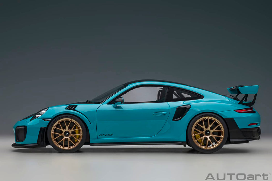 Autoart 1/18 Porsche 911 Gt2 Rs Weissach Pkg Blue/Carbon 78175- Japan Figure Store - #1 Bring To You The Best Japanese Goods