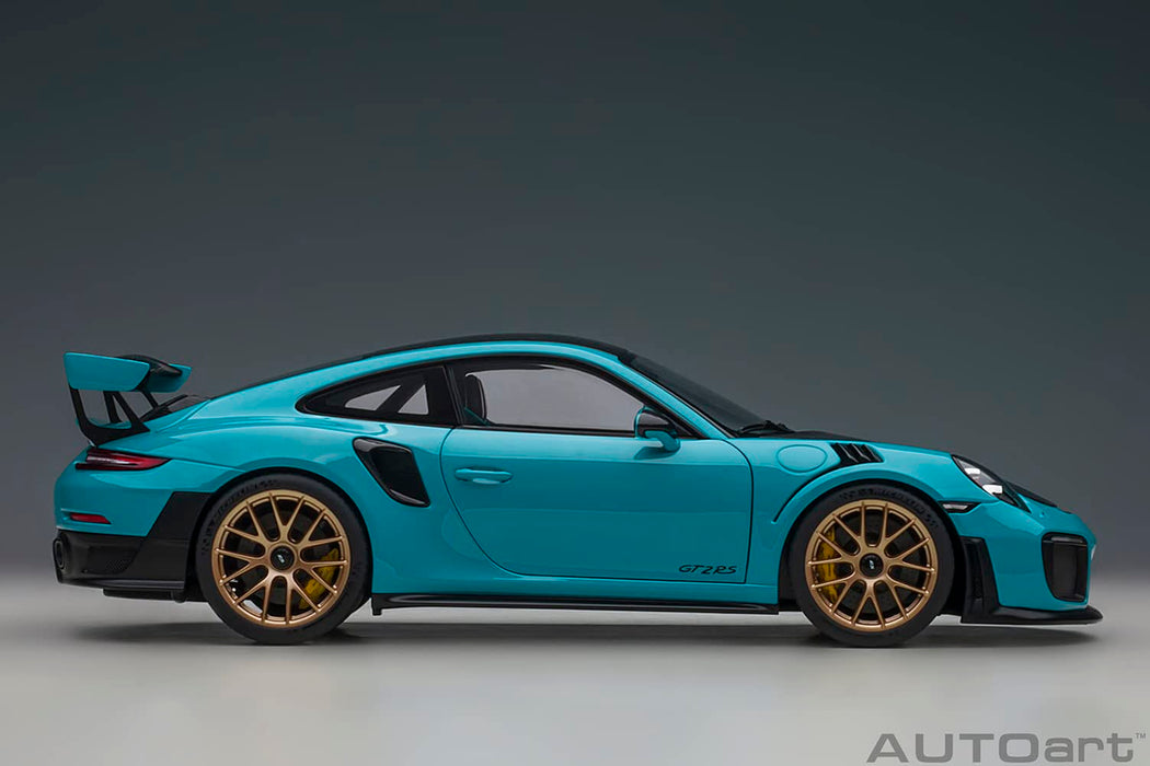Autoart 1/18 Porsche 911 Gt2 Rs Weissach Pkg Blue/Carbon 78175- Japan Figure Store - #1 Bring To You The Best Japanese Goods