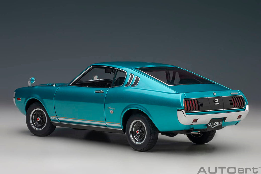 Autoart 1/18 Toyota Celica Liftback 2000Gt (Ra25) 1973 Turquoise Blue- Japan Figure Store - #1 Bring To You The Best Japanese Goods