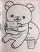 San-X Rilakkuma B5 Coloring Book 309071 for Creative Fun- Japan Figure Store - #1 Bring To You The Best Japanese Goods