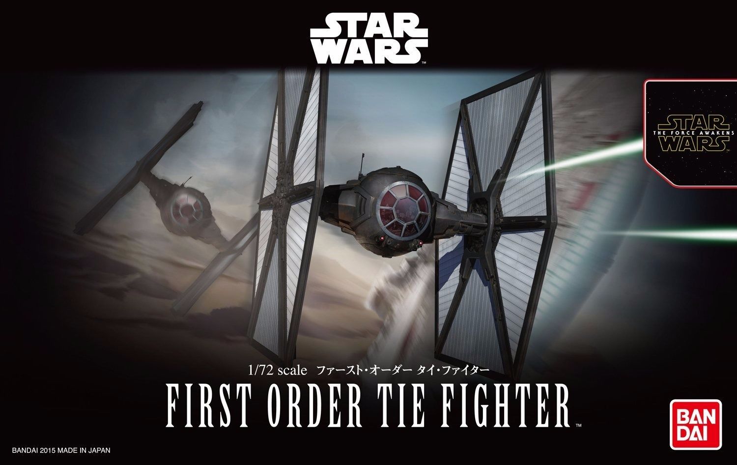 Bandai 1/72 First Order Tie Fighter Model Kit Star Wars The Force Awakens Japan