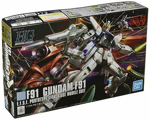 Bandai Hguc 1/144 Gundam F91 Gundam Formula 91 Gundam Plastic Model Kit - Japan Figure