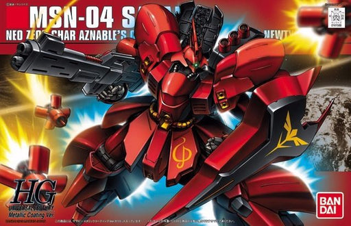 Bandai Hguc 1/144 Msn-04 Sazabi Metallic Coating Ver Plastic Model Kit Japan - Japan Figure