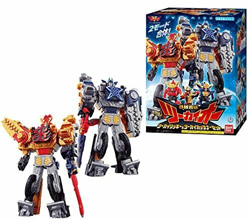 Bandai Kikai Sentai Zenkaiger Dx Twokaioh Ricky & Cutanner Set Megazord - Japan Figure