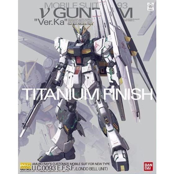 Bandai Mg 1/100 Rx-93 Nu Gundam Ver Ka Titanium Finish Plastic Model Kit Japan- Japan Figure Store - #1 Bring To You The Best Japanese Goods