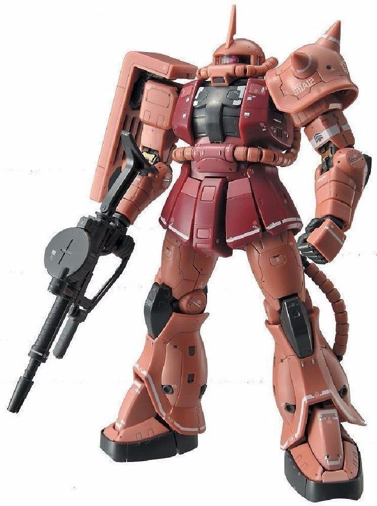 Bandai Rg 1/144 Ms-06s Zaku Ii Char's Custom Plastic Model Kit- Japan Figure Store - #1 Bring To You The Best Japanese Goods