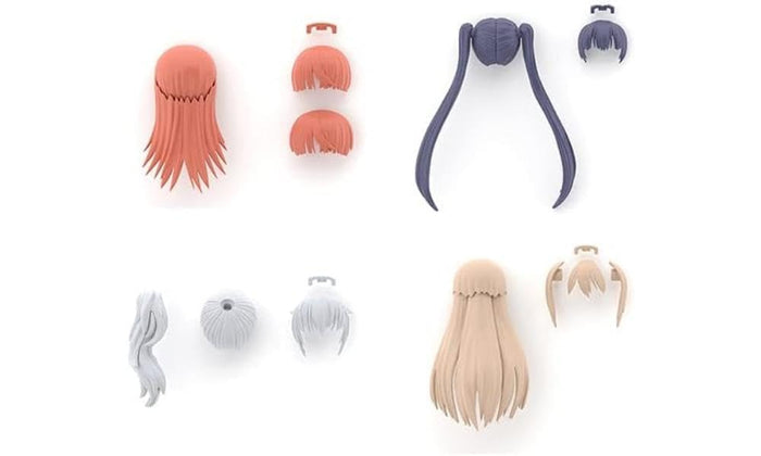 Bandai Spirits 30Ms Vol.7 Hairstyle Parts 4 Types Color-Coded Plastic Models- Japan Figure Store - #1 Bring To You The Best Japanese Goods