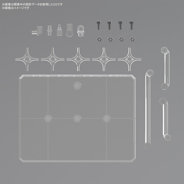 Bandai Spirits Action Base 8 Display Stand Clear Color for Plastic Models- Japan Figure Store - #1 Bring To You The Best Japanese Goods