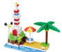 KAWADA Pk-006 Nanoblock Plus Sanrio Hello Kitty Beach With A Lighthouse- Japan Figure Store - #1 Bring To You The Best Japanese Goods