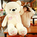 Bears'Home Plush Teddy Bear Pillow 130cm Pink Brown- Japan Figure Store - #1 Bring To You The Best Japanese Goods