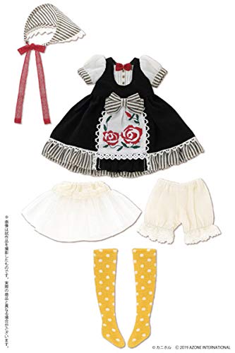 Betsy Mccall Pure Neemo Lss Rose Maiden Dress ~ By Canihol ~ Black X Stripe (For Doll)- Japan Figure Store - #1 Bring To You The Best Japanese Goods