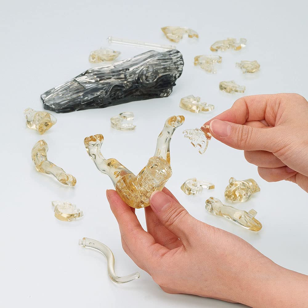 BEVERLY 50275 Crystal 3D Puzzle Leopard 39 Pieces- Japan Figure Store - #1 Bring To You The Best Japanese Goods