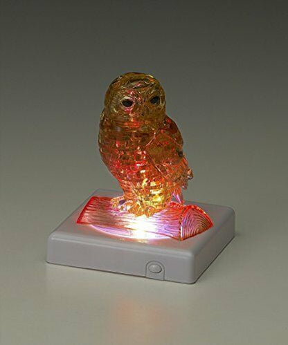 Beverly 3d Crystal Puzzle Owl Gold 50191 42 Pcs- Japan Figure Store - #1 Bring To You The Best Japanese Goods