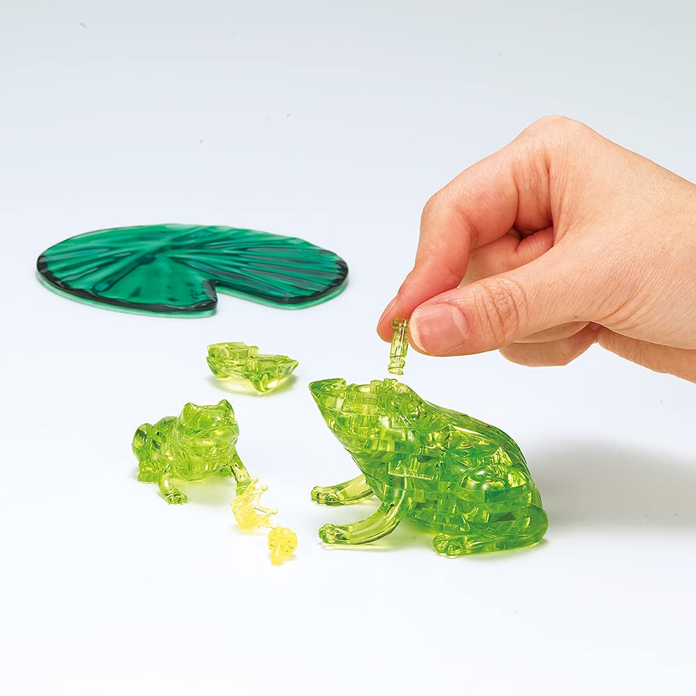 Beverly 50273 Crystal 3D Puzzle Parent And Child Frogs (42 Pieces) Animal 3D Puzzle- Japan Figure Store - #1 Bring To You The Best Japanese Goods