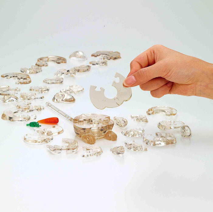 Beverly Crystal 3D Puzzle 486596 Rabbit Brown (43 Pieces) 3D Animal Jigsaw Puzzle- Japan Figure Store - #1 Bring To You The Best Japanese Goods