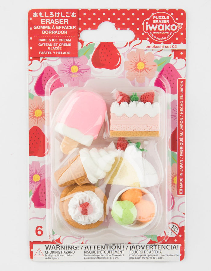 Iwako Japan Blister Pack Funny Eraser Cake- Japan Figure Store - #1 Bring To You The Best Japanese Goods