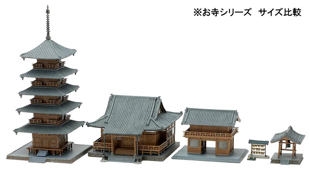 Tomytec Building Collection - Kenkore 029-4 Temple B4 Bell Tower & Roumon Diorama Supplies- Japan Figure Store - #1 Bring To You The Best Japanese Goods