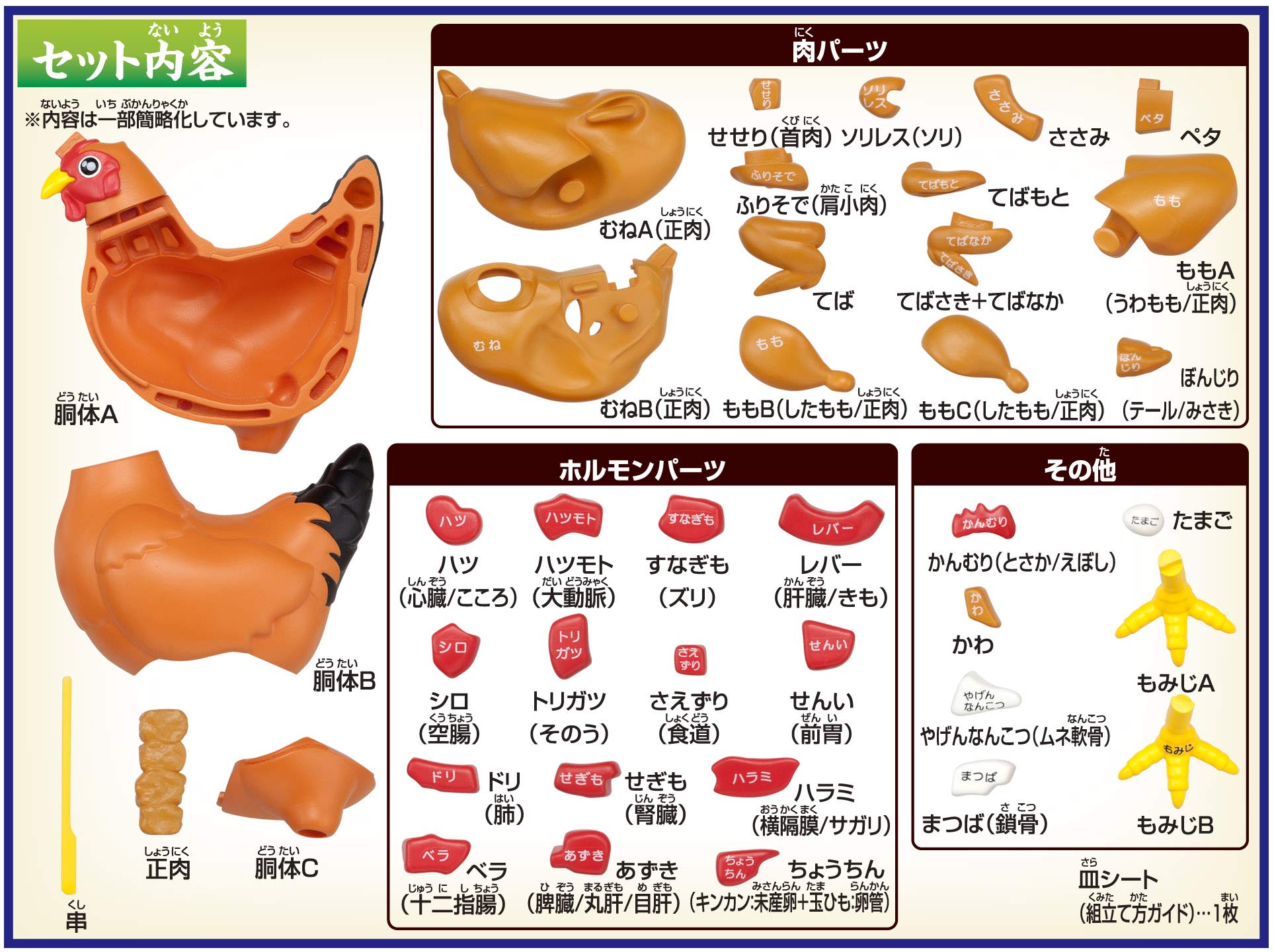 Megahouse Chicken (Yakitori) Kaitai Puzzle Series Online Shop To Buy Animal Puzzle In Japan- Japan Figure Store - #1 Bring To You The Best Japanese Goods