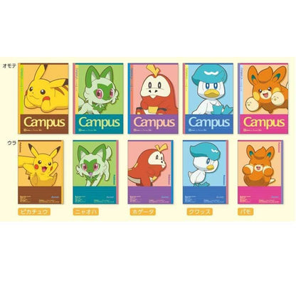 Showa Note Campus Notebook 5-Book Pack Pokemon A-Lined 414729003 Japan- Japan Figure Store - #1 Bring To You The Best Japanese Goods