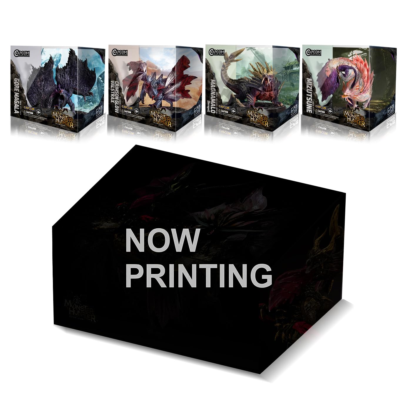 Capcom Figure Builder Cube Monster Hunter 4-Piece Set Box (Gore Magala/Mysterious Glory's Balfalk/Magai Magado/Tamamitsune)- Japan Figure Store - #1 Bring To You The Best Japanese Goods