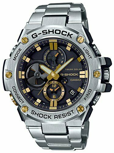 Casio G-shock Watch Gst-b100d-1a9jf G-steel Bluetooth Ios Android Solar - Japan Figure