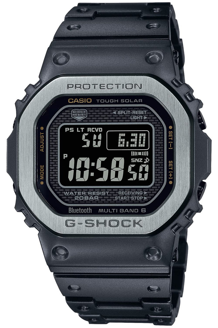 Casio G-Shock Black Full Metal Men's Watch Bluetooth Solar Radio GMW-B5000MB-1JF- Japan Figure Store - #1 Bring To You The Best Japanese Goods